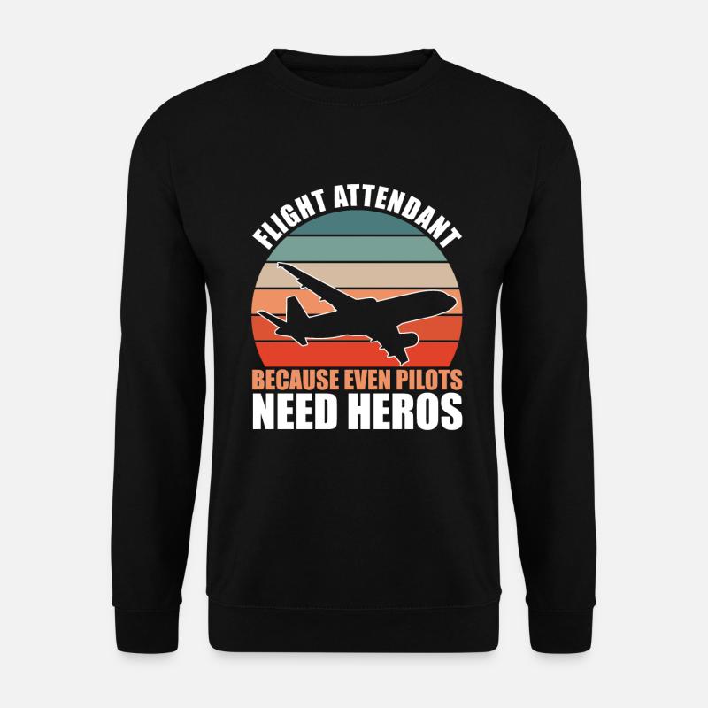 Flight Attendant - Unisex Pullover - Schwarz