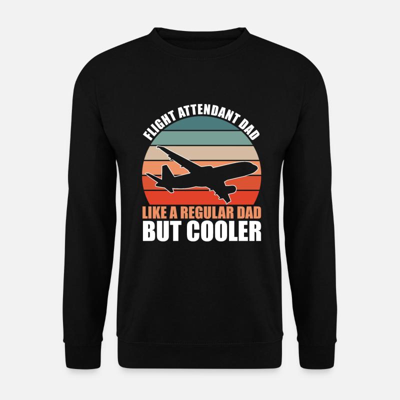 Flight Attendant Dad - Unisex Pullover - Schwarz