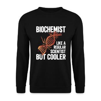 Biochimiste comme un scientifique ordinaire - Sweat-shirt Unisexe - noir - Devant - Alina (178cm) & Michal (187cm)