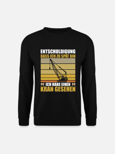 Ich Habe Einen Kran Gesehen - Unisex Pullover - Schwarz