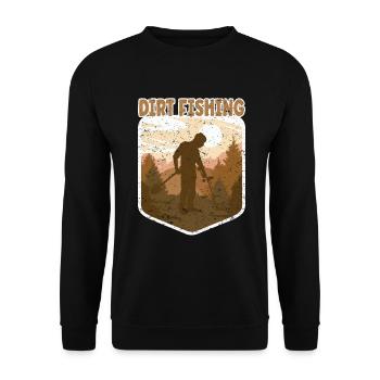 Sondler Dirt Fishing - Unisex Pullover - Schwarz - Vorne - Alina (178cm) & Michal (187cm)