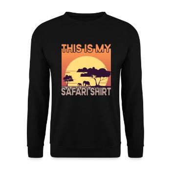 Safari - Unisex Sweatshirt - black - Front - Alina (178cm) & Michal (187cm)