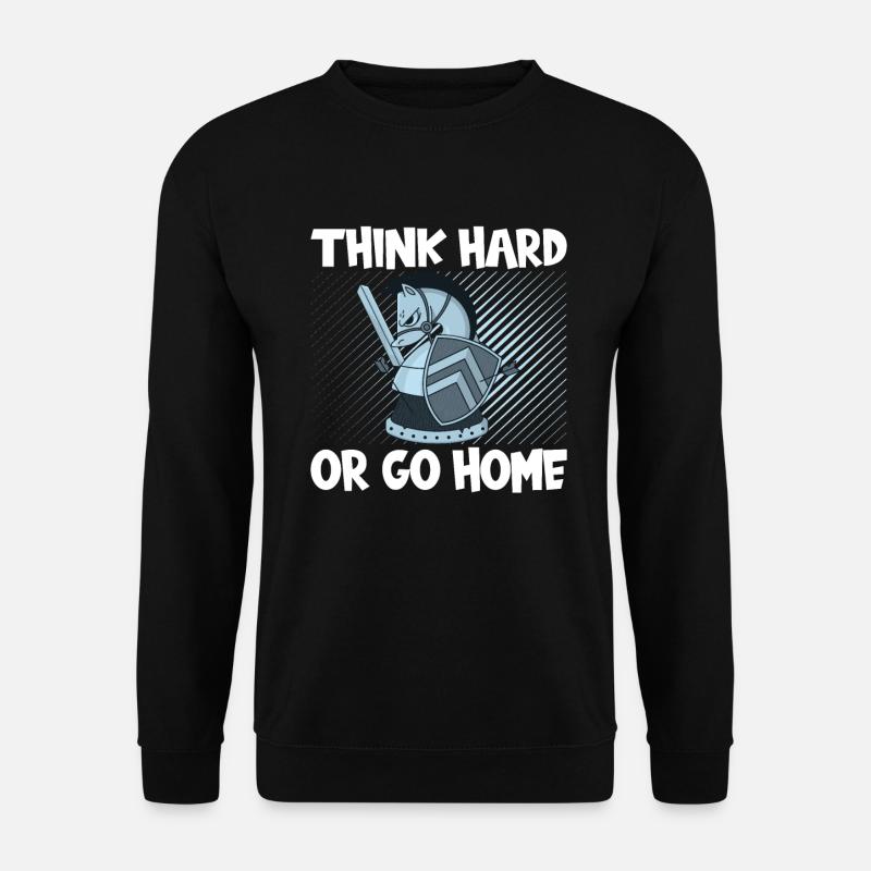 Chess Think Hard - Unisex Sweatshirt - black