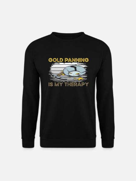 Gold Panning Therapy - Unisex Sweatshirt - black