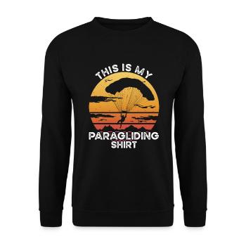 Tenue de parapente - Sweat-shirt Unisexe - noir - Devant - Alina (178cm) & Michal (187cm)
