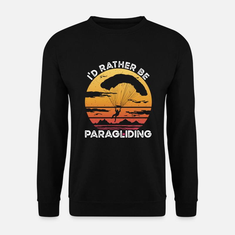 Rather Be Paragliding - Unisex Pullover - Schwarz