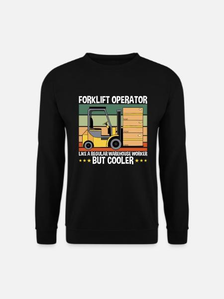 Forklift Operator Gabelstaplerfahrer - Unisex Pullover - Schwarz