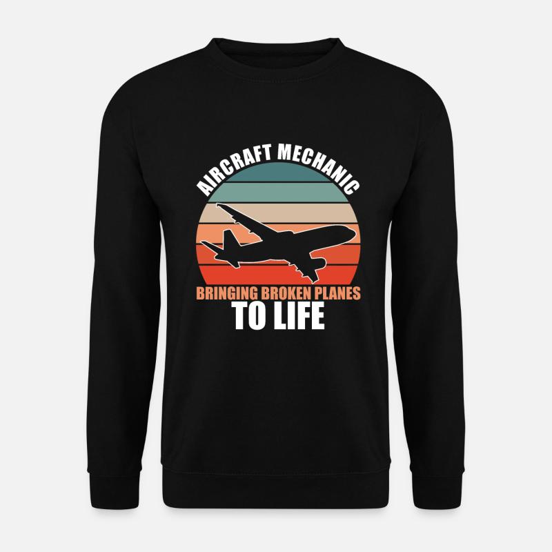 Aircraft mechanic - Unisex Sweatshirt - black