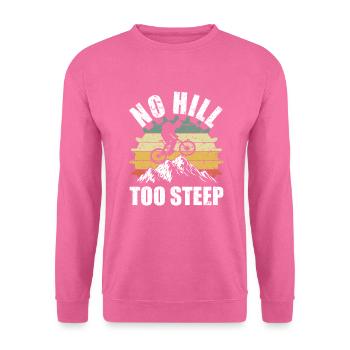 VTT Pas de colline trop raide - Sweat-shirt Unisexe - rose - Devant
