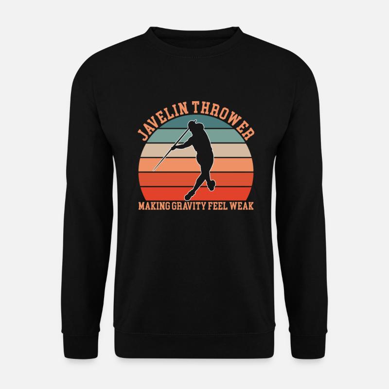 Speerwerfen - Unisex Pullover - Schwarz