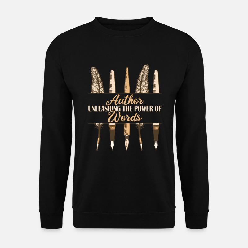 Autor Power Of Words - Unisex Pullover - Schwarz