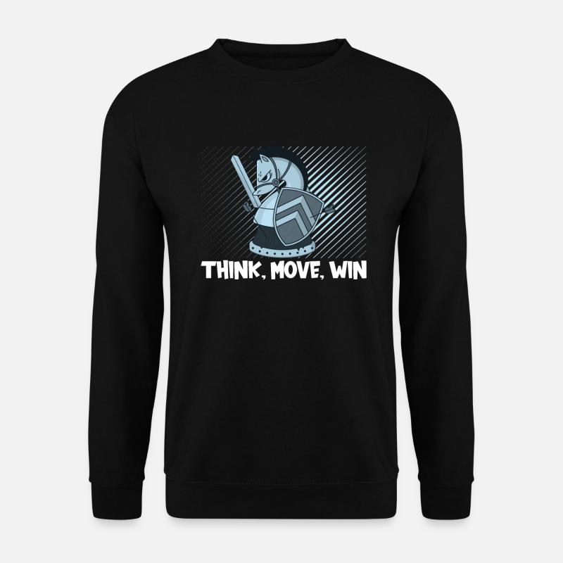 Échecs Pensez Coup Gagner - Sweat-shirt Unisexe - noir