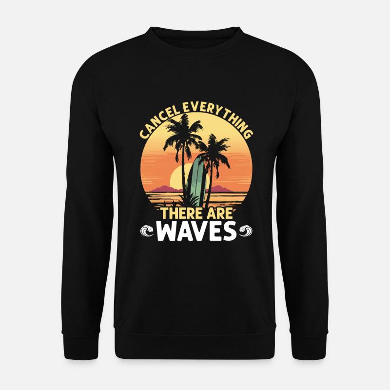 Surf des vagues - Sweat-shirt Unisexe - noir