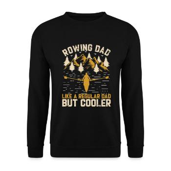 Rudder Dad - Unisex Sweatshirt - black - Front - Alina (178cm) & Michal (187cm)