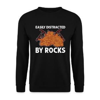 Géologue Rocks - Sweat-shirt Unisexe - noir - Devant - Alina (178cm) & Michal (187cm)