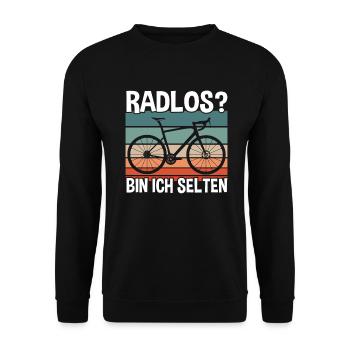 Cyclist - Unisex Sweatshirt - black - Front - Alina (178cm) & Michal (187cm)