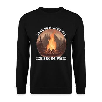 Bushcrafting Equipment Outdoor Survival - Unisex Sweatshirt - black - Front - Alina (178cm) & Michal (187cm)