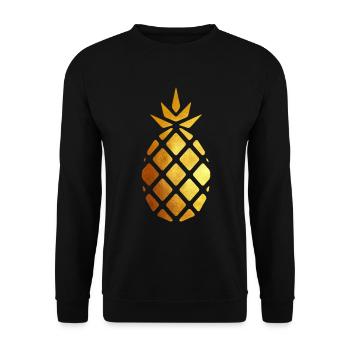 Pineapple - Unisex Sweatshirt - black - Front - Alina (178cm) & Michal (187cm)