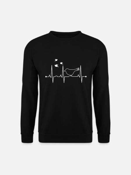 birds watch gift hobby - Unisex Sweatshirt - black