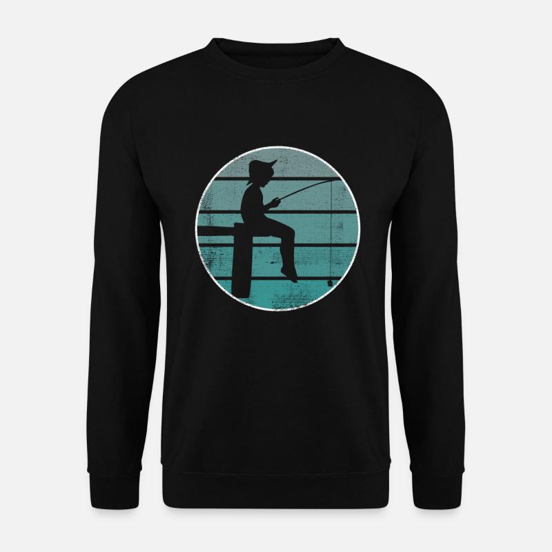 Angeln Geschenk Angler - Unisex Pullover - Schwarz