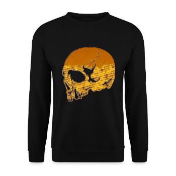 Chemise cadeau ruche en nid d'abeille avec abeille - Sweat-shirt Unisexe - noir - Devant - Alina (178cm) & Michal (187cm)