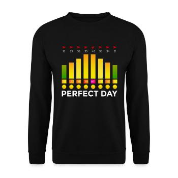 Kitesurfen Surfer Kiten Surfen Meer Fan Geschenk - Unisex Pullover - Schwarz - Vorne - Alina (178cm) & Michal (187cm)