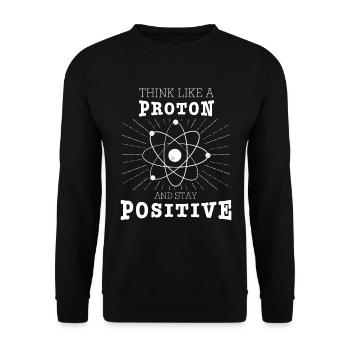 Nerd Science Geek - Unisex Sweatshirt - black - Front - Alina (178cm) & Michal (187cm)