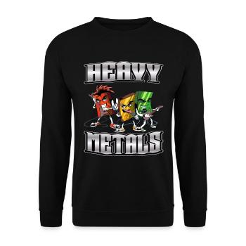 Nerd Science Geek - Unisex Sweatshirt - black - Front - Alina (178cm) & Michal (187cm)