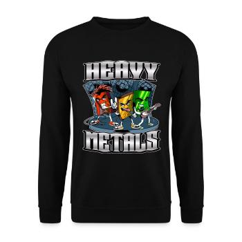 Nerd Science Geek - Unisex Sweatshirt - black - Front - Alina (178cm) & Michal (187cm)