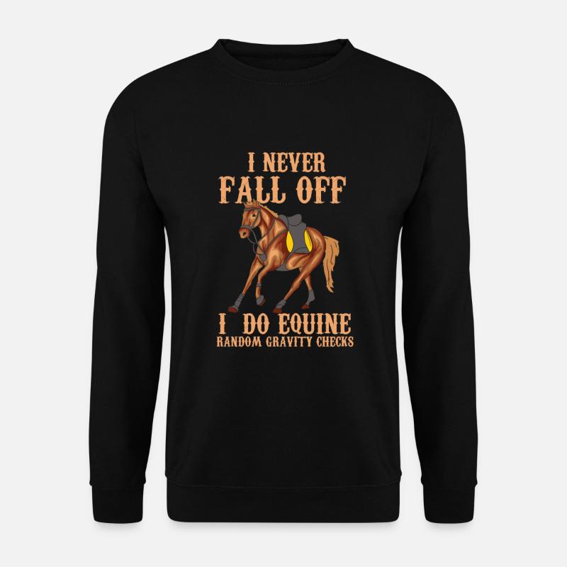 Horse Riding - Random Gravity Checks - Unisex Sweatshirt - black
