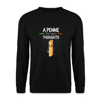 Funny Italian Shirt Italy for Italians Gift - Unisex Sweatshirt - black - Front - Alina (178cm) & Michal (187cm)