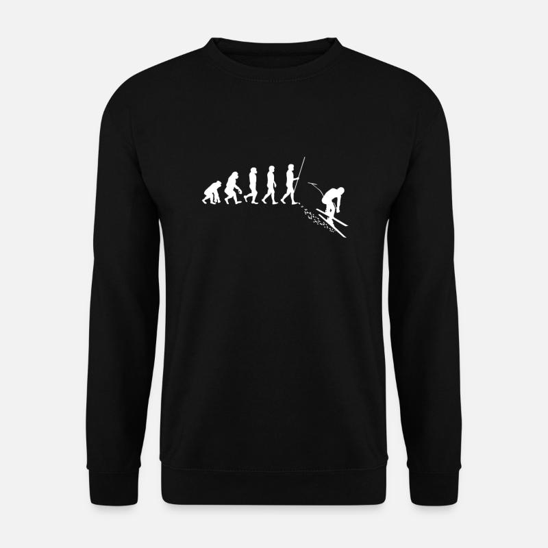 Evolution du ski - Sweat-shirt Unisexe - noir