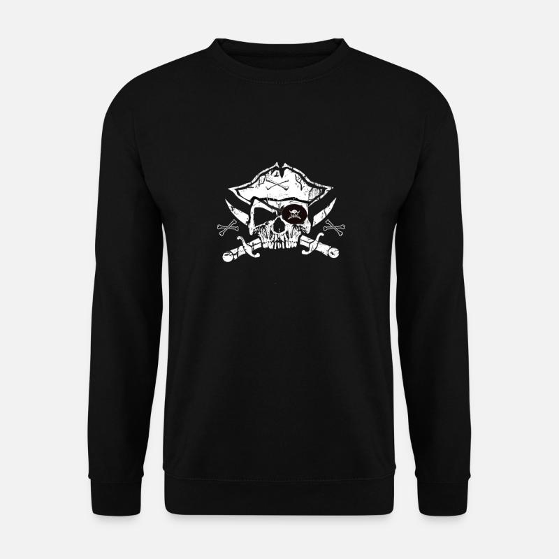 Pirat - Tête de mort - Drapeau pirate - Sweat-shirt Unisexe - noir