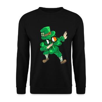Déguisement de shamrock St Patricks Day pour enfant - Sweat-shirt Unisexe - noir - Devant - Alina (178cm) & Michal (187cm)