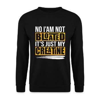 Motivation à la créatine - Sweat-shirt Unisexe - noir - Devant - Alina (178cm) & Michal (187cm)