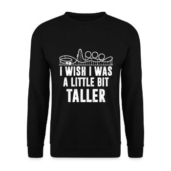 Roller coaster for action freaks fun fair - Unisex Sweatshirt - black - Front - Alina (178cm) & Michal (187cm)