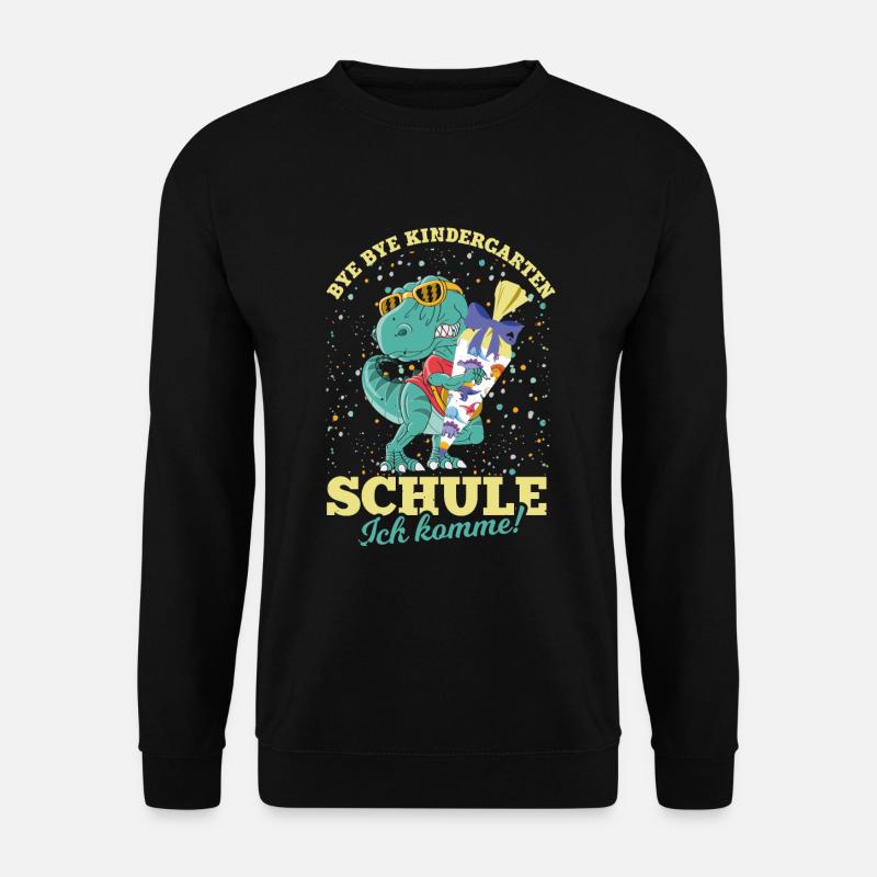 Einschulung 2020 Dinsoaurier Geschenk Erstklässler - Unisex Pullover - Schwarz