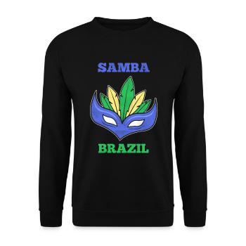 Cadeau Samba Brésil - Sweat-shirt Unisexe - noir - Devant - Alina (178cm) & Michal (187cm)