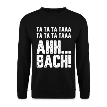Beethoven Symphonie 5 Geschenk - Unisex Pullover - Schwarz - Vorne - Alina (178cm) & Michal (187cm)