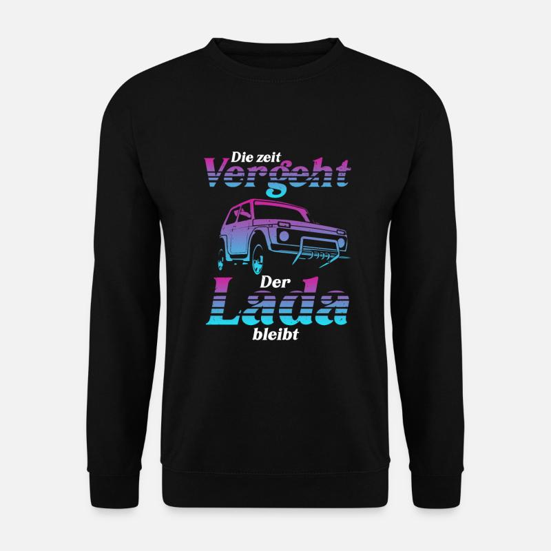 Lada Niva SUV Offroad Geschenk - Unisex Pullover - Schwarz