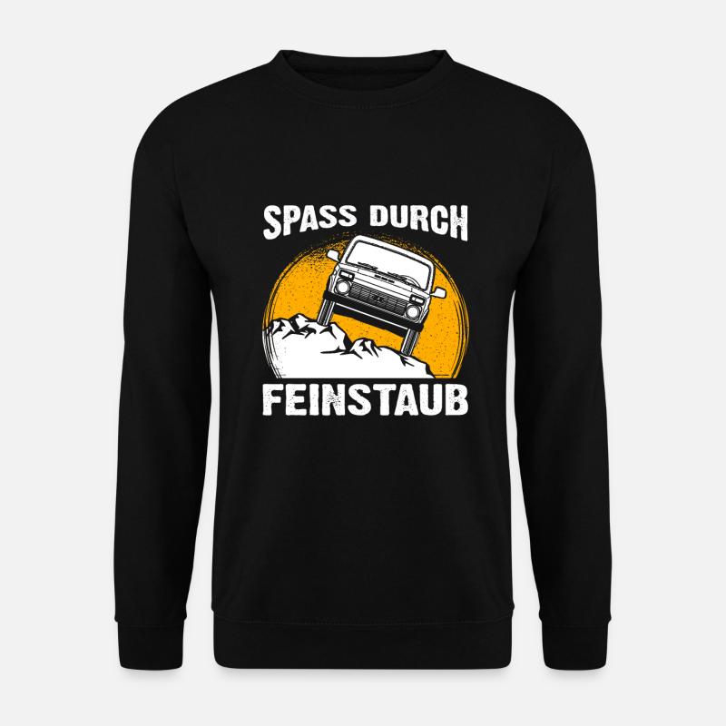 Russland Lada 4x4 Offroad Auto Spaß Feinstaub - Unisex Pullover - Schwarz