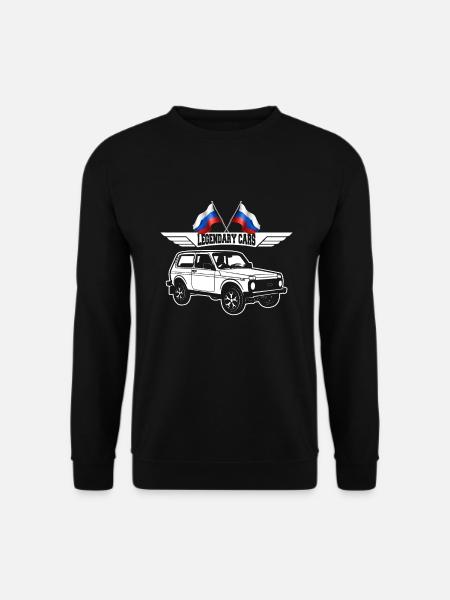 Lada Niva 4x4 Russia Auto - Unisex Pullover - Schwarz