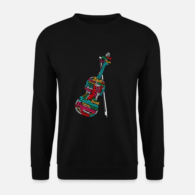 Compositeur classique Violon de musique classique - Sweat-shirt Unisexe - noir