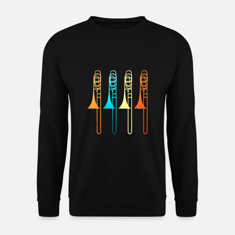 Posaune Blaskapelle Geschenk für Posaunist - Unisex Pullover - Schwarz