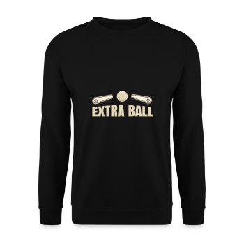 Cadeau de flipper drôle d'extraball - Sweat-shirt Unisexe - noir - Devant - Alina (178cm) & Michal (187cm)