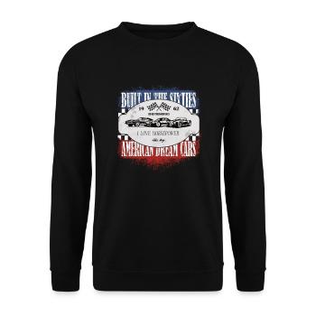 American Dream Cars Shelby Cobra gift - Unisex Sweatshirt - black - Front - Alina (178cm) & Michal (187cm)