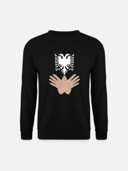 Albanien Adler Shqiperia für Albaner - Unisex Pullover - Schwarz