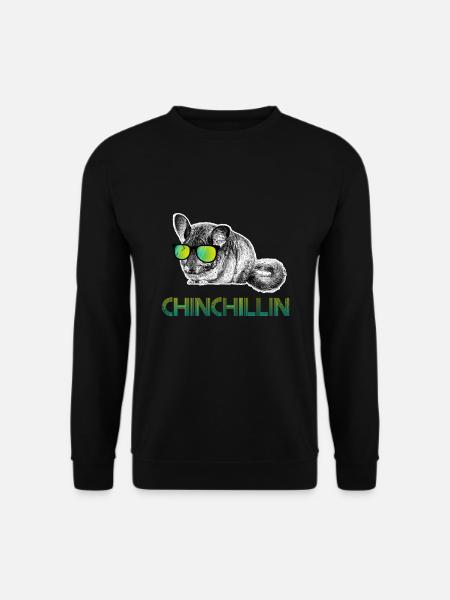 Dabbing Chinchillin Animal Lover - Unisex Pullover - Schwarz