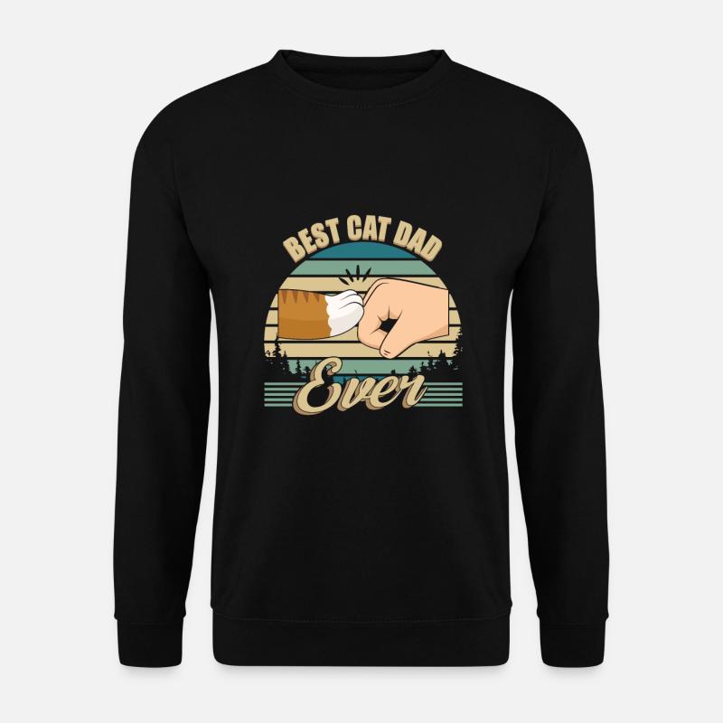 Best Cat Dad Ever - Unisex Sweatshirt - black