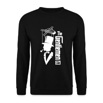 The Gentlemen Club Godfather Opa Großvater Lustig - Unisex Pullover - Schwarz - Vorne - Alina (178cm) & Michal (187cm)